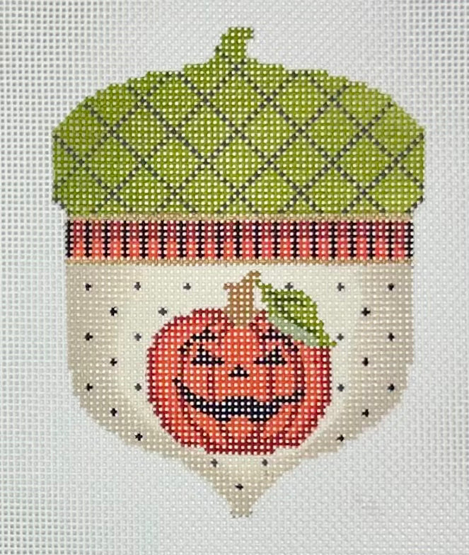 Mr Jack O'Lantern Acorn with stitch guide