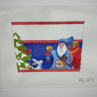 Folk Santa with Lantern Stocking Cuff