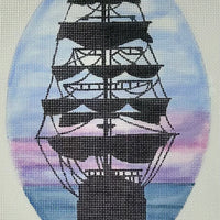 Midnight Ship Silhouette