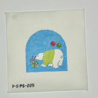 Polar Bear - Lime Green Sweater
