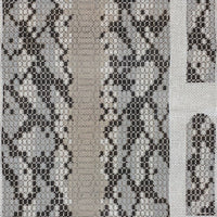 Snakeskin Trifold Clutch