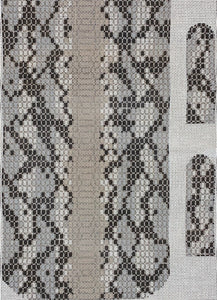 Snakeskin Trifold Clutch