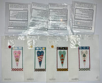 Set of 4 Seasons Mini Hearts with stitch guides

