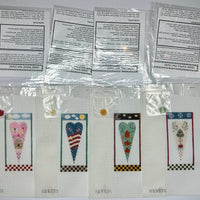Set of 4 Seasons Mini Hearts with stitch guides