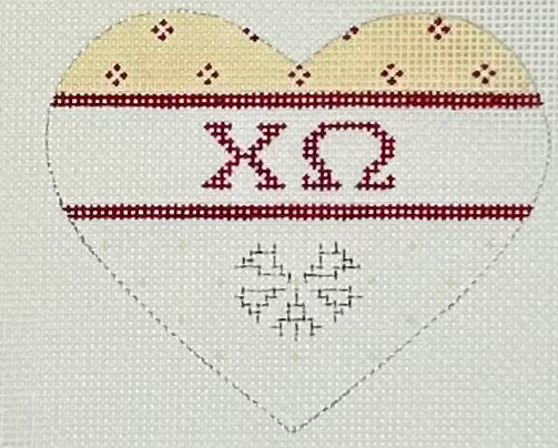 Chi Omega Heart