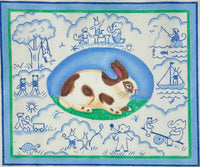 Bunny Toile - Blues
