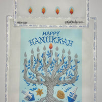 Menorah Set - Tree of Life with Individual Flames