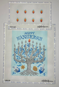 Menorah Set - Tree of Life with Individual Flames