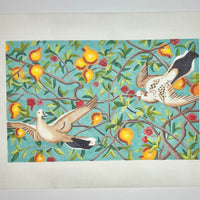 Two Birds in Orange Trees
