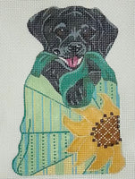 Black Labrador in Purse
