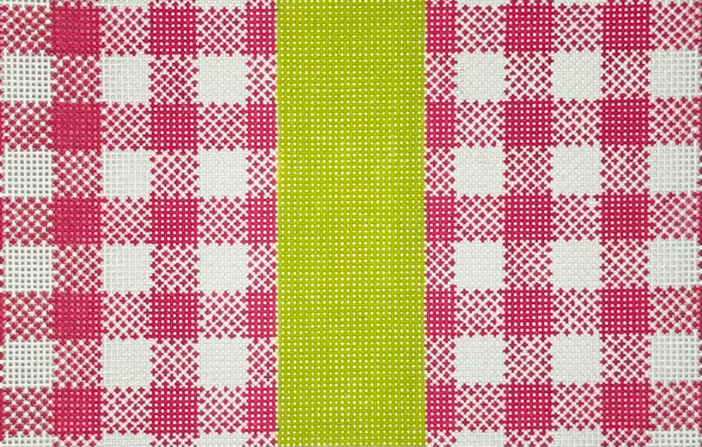 Buffalo Plaid Pink Green Small Flat