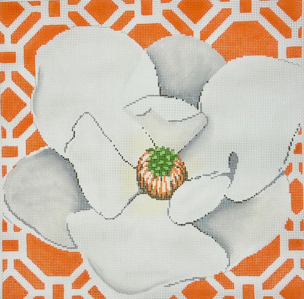 Magnolia on Tangerine