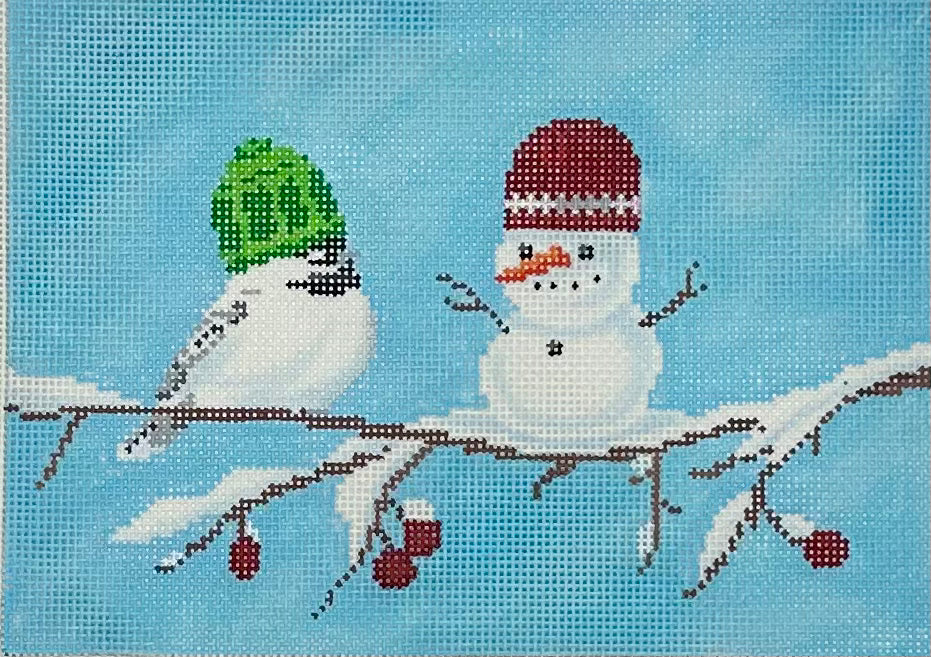 Chickadee and Snowman