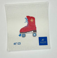 Red Skate with Gold Star

