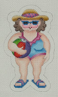 Thelma the Beach Babe in Blue Swimsuit
