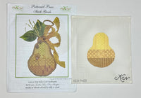 Golden Bosc Pear Sampler with stitch guide
