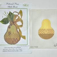 Golden Bosc Pear Sampler with stitch guide