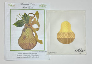 Golden Bosc Pear Sampler with stitch guide
