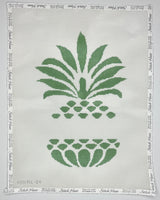 Pineapple Stencil Pillow in Green
