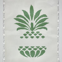 Pineapple Stencil Pillow in Green