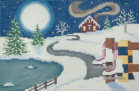 Winter Scene with stitch guide
