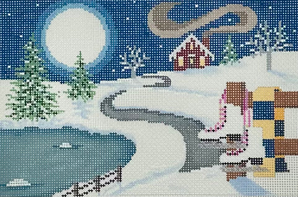 Winter Scene with stitch guide