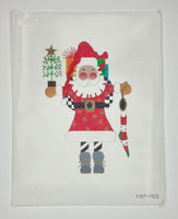 Feather Tree Santa  - Red
