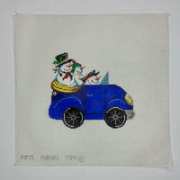 Blue Bug with Snowmen