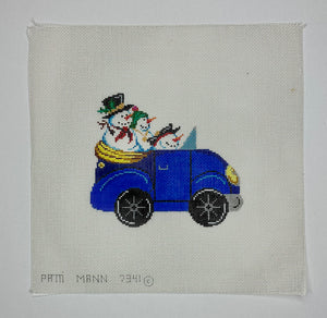 Blue Bug with Snowmen