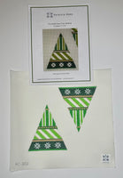 Medium Green Tree, 2 sided with stitch guide
