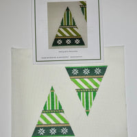 Medium Green Tree, 2 sided with stitch guide