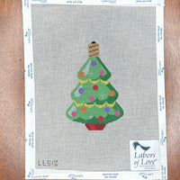 Retro Christmas Bulb - Tree with stitch guide