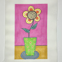 Flower in Green Vase