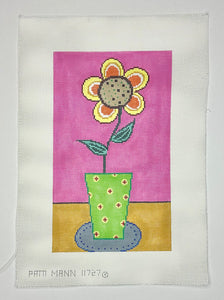 Flower in Green Vase