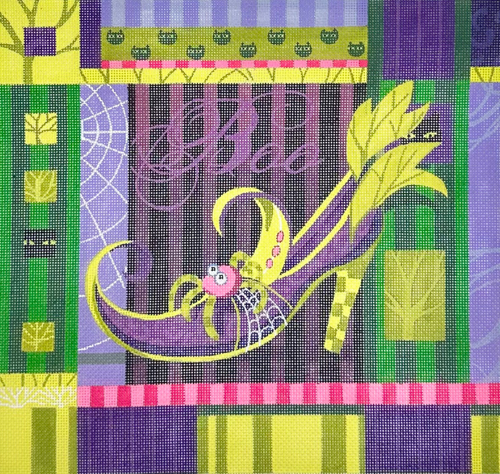 Witch Shoe Collage with stitch guide