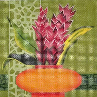 Potted Floral Square
