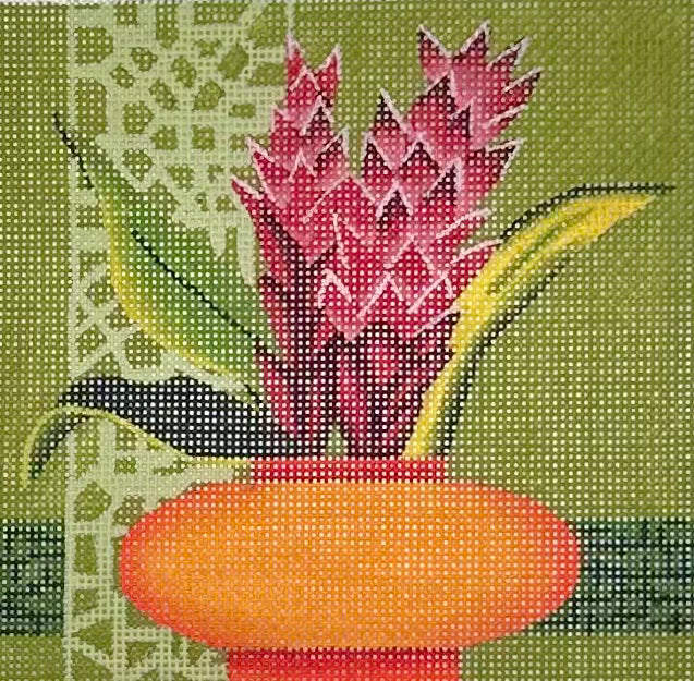 Potted Floral Square