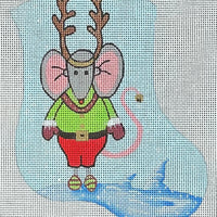 Reindeer Mouse Mini Sock