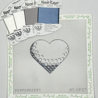 Golf Ball Heart with threads