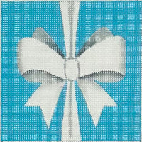 White Bow Square Insert