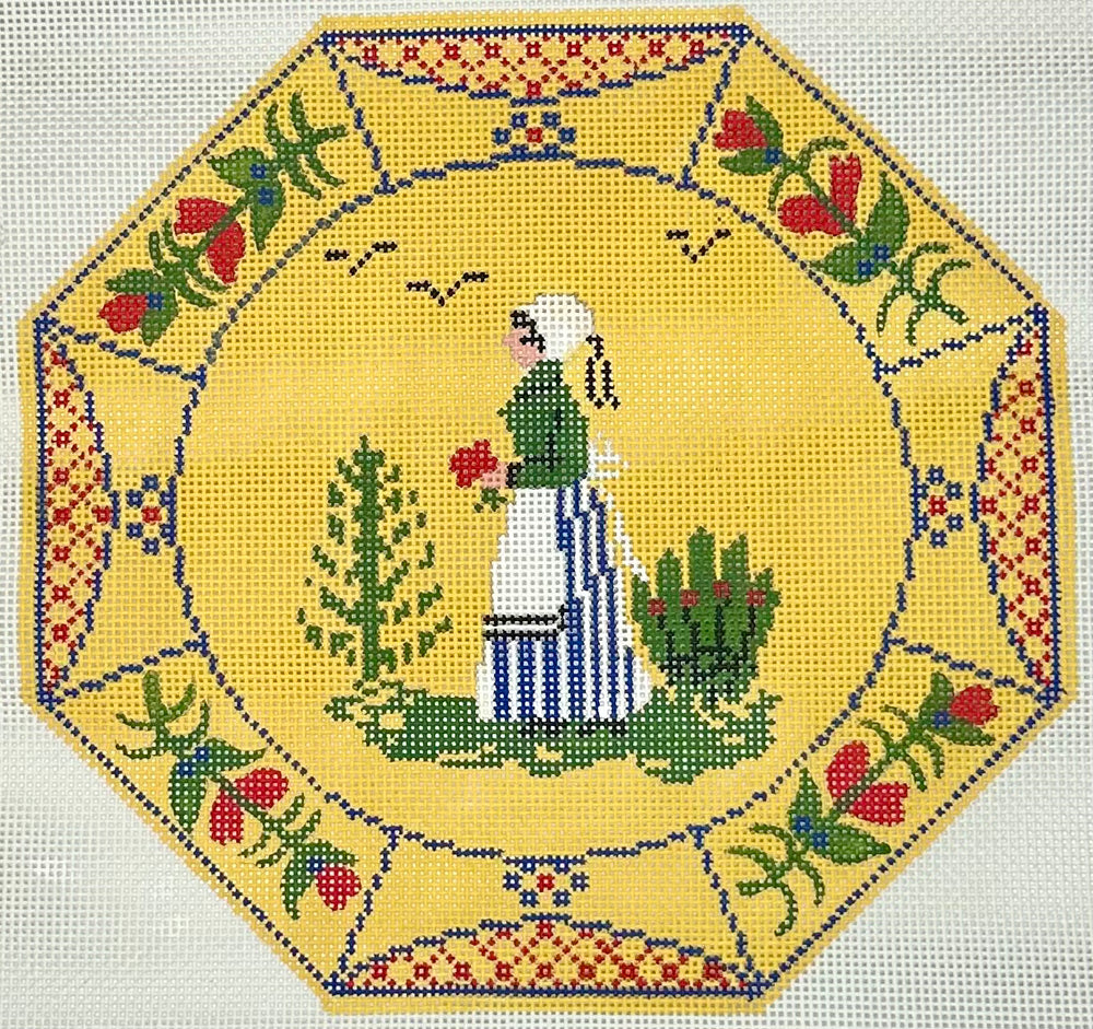 Girl Quimper Plate