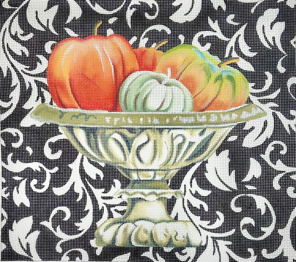 Elegant Pumpkins in Urn