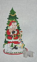 Santa with Animals Stocking
