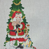 Santa with Animals Stocking