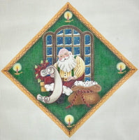 Checking it Twice Tree Skirt Panel with stitch guide
