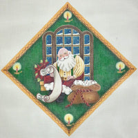 Checking it Twice Tree Skirt Panel with stitch guide