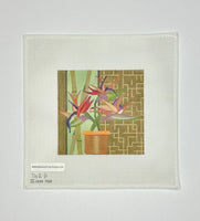 Potted Floral Square
