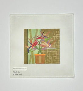 Potted Floral Square