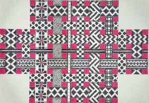 Black & White & Pink Ribbons Brick Cover