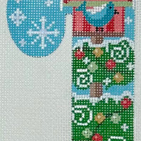 Birdhouse Candy Cane with stitch guide
